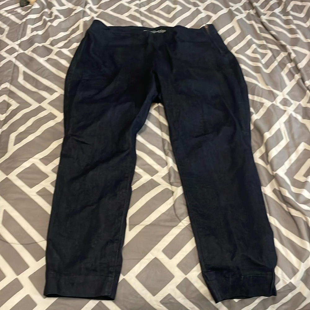 Old Navy Rockstar Dark Wash Mid Rise Jeggings Sz 18 Regular